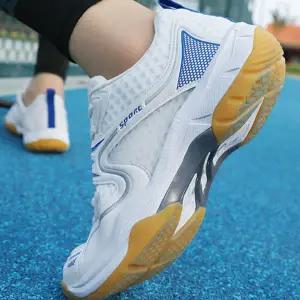 남성 스쿼시화 미끄럼 경량 통기성 남성 배드민턴화 여성 배구화 탁구화 운동화 실내체 육화