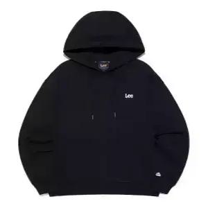 lee 스몰 트위치 로고 후드 티셔츠 블랙