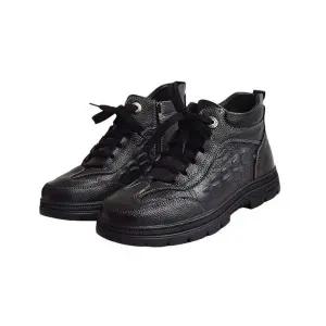 남자 부츠 구두 겨울 방한부츠 소가죽원단 아이젠 미끄럼방지 생활방수 털 방한화