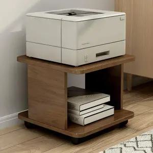 프린터 테이블 선반 지지대 우드 프린트 거치대 이동형