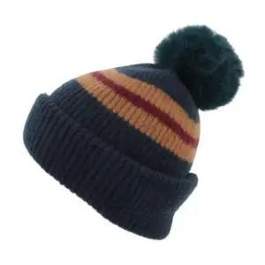 [애슬릿] 방울 털 모자 겨울 여성 남성 골지 니트 비니 퍼