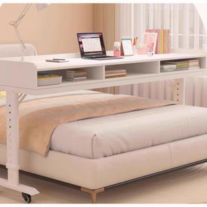 침대위 테이블 바퀴달린 120x40x68cm LP선반 높낮이조절 리프팅 심플 사이드 보조