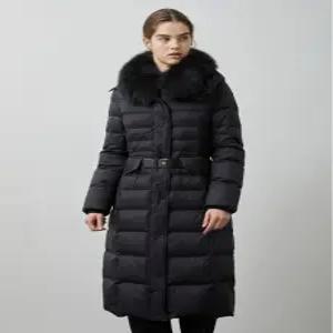 [올리비아로렌] 폭스퍼 벨티드 롱구스다운VVPKD4WB161