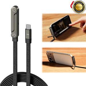 고속 충전 케이블 폰 태블릿 접이식 홀더 2-in-1 240W 데이터