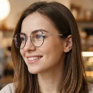 LUXEYE 명품 안경 긱시크 무테 뿔테 안경테 55002K