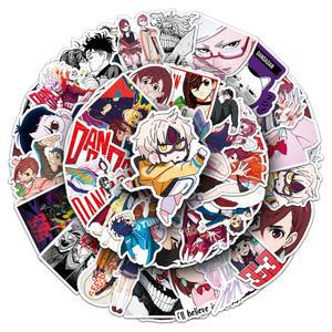 50pc MINISO Dandadan 시리즈 만화 귀여운 낙서 스티커 가방 노트북 보드 스케이트 맞춤