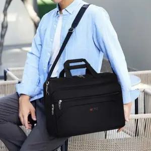 [하프클럽/]남자 기본 친구 선물 취업 모던 면접 가방 검정 크로