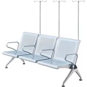 링거걸이 병원의자 수액 로비 복도 대기 3인용 거치대 메쉬