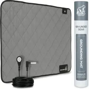 발용 프리미엄 접지 매트 부드러운 면 및 은 섬유 수면 웰빙을 위한 편안함 노화 방지 염증을 패드 침대