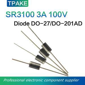 5피스 SR3100 3A 100V DO-27 DO-201AD 숏키 다이오드