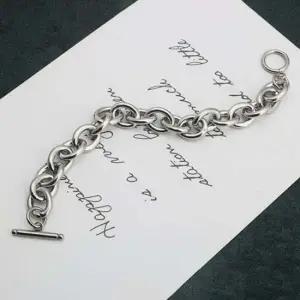 볼드 골리앗체인 팔찌 커플 학생 써지컬 팔찌 8MM