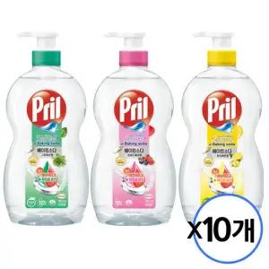 프릴 베이킹소다 주방세제 700ml 용기 x10개 퓨어레몬  그린허브 와일드베리 택1
