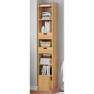 틈새수납장 3단책장 키큰수납장 아이보리 도어 회색 헤어