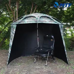 [하프클럽/]솔가드 블랙 암막 낚시 파라솔 월 세트 50인치 바람막이 민물 바