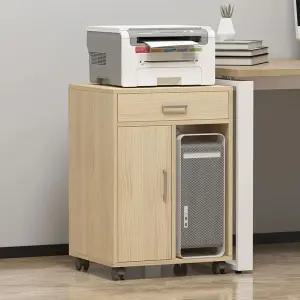 프린터 거치대 캐비닛 수납장 컴퓨터 받침대 이동식