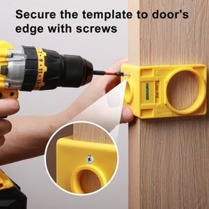 가이드 템플릿이 포함된 전문 목재 도어 잠금 키트 내구성이 뛰어난 금속 DIY 주택 보안 향상 드릴 및