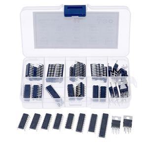 IC 집적 회로 칩 모음 키트 박스당 44 개 SG3525 ULN2803 TEA2025 ULN2004 TDA1875 KA7500 MAX7219 NE556 L