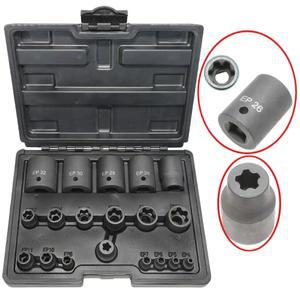 외부 Torx Plus 소켓 세트 5포인트 및 EP4 EP5 - EP32 12'' 38'' 테슬라 호환 배터리 팩 나사 제거 도구