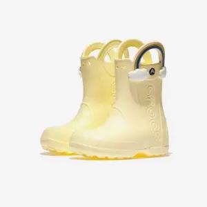 국내매장 크록스 핸들 잇 레인보우 레인 부츠 키즈 BUTTERCREAM