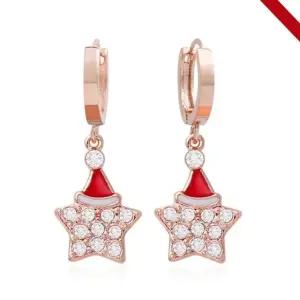 리본 여자 금 링 14K 금침 심플 골드 크리 (WFJ5A3Z)