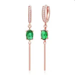 트위스트 포인트 로즈골드 원터치링 14K 큐빅 (WFJ5A6W)