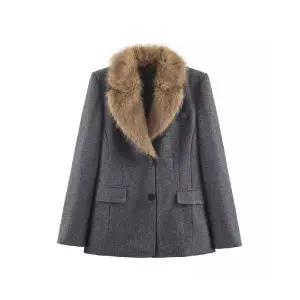 여성 정장 자켓 가을 겨울 빈티지 슬림핏 코트 모직 MODU4