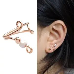 로즈 기본 귀찌 골드 데일리 실버 14KGP (WFJ5ADC)