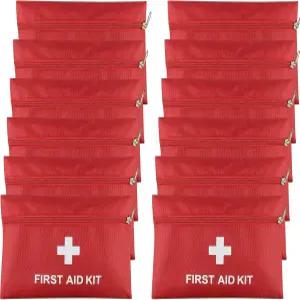 AOUTACC 12팩 구급상자 빈 가방 가정 사무실 자동차 야외 캠핑 시 여행용 파우치 가방(가방 전용)