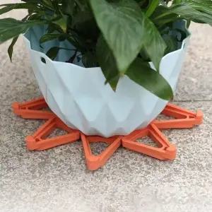 화분 삼각 받침대 12개입 원예용품 화분발 물받이 화분배수 (WFK281A)