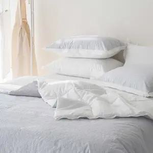 눈꽃도비 스프레드 퀸 Q 세트 그레이 여름 냉감 모달 차렵 이불 침구 (WFJ5QBE)