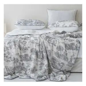 몽슈 냉감 스프레드 싱글 S 세트 블랙 여름 차렵 이불 침구 (WFJ5QBM)