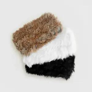 헤어밴드 3color 래빗 퍼