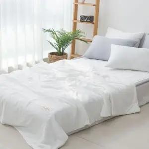 뉴크레용 냉감이불 싱글 S 세트 화이트 여름 침대 이불 패드 침구 (WFJ5QDZ)