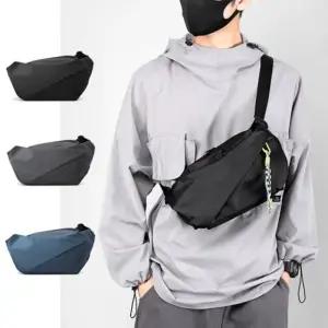 남성 슬링백 커플 더플백 맨스백 데일리 여행 허리색 (WFJPUQV)