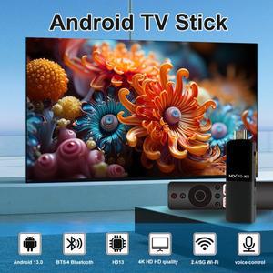 MX10 K9 플러스 TV 스틱 4K 안드로이드 2GB 16GB 올위너 H313 2.4/5G 와이파이 블루투스 기능 비디오 온라