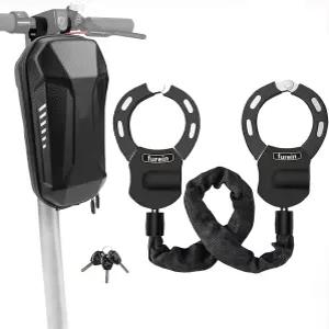 스쿠터 잠금장치 가방으로 방지 35.8인치 헤비 듀티 전기 3개의 키 자전거 높은 오토바이