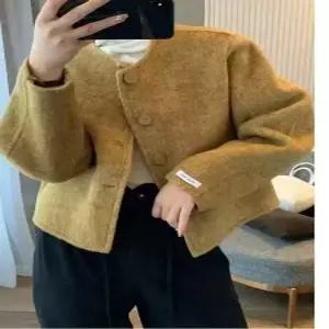 여자 정장 자켓 가을 겨울 쇼트 라운드 모직 코트 상의 양면 캐시미어 원픽4