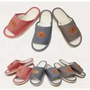 발 지압 슬리퍼 실내 발안마 사무실 용 편안한 건강 (WFJ655X)