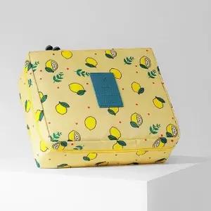 화장품파우치 대형 천 백인백 가방 옐로우 (WFJPV95)