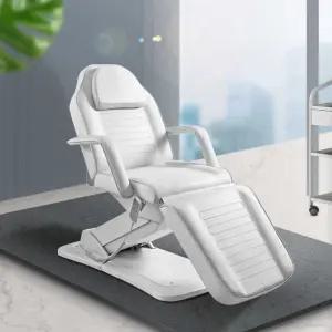 반영구의자 미용 전동 조절 높이 화이트 의자 베드