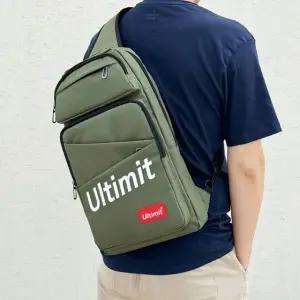 캐주얼 빅슬링백 남자 슬링백 바디크로스 가방 카키그린 (WFK43EV)