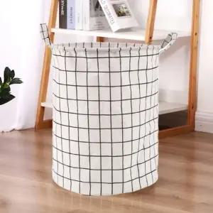 세탁바구니 빨래 수거함 바구니 백 흰색 (WFJPVPK)