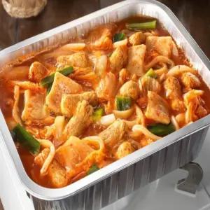 캠핑포차 김치 어묵 우동전골 밀키트 2인분 1.08kg