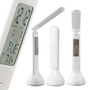 고퀄리티   스탠드 램프 LED 달력 온도계겸용 터치 시계 조명