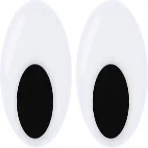 대형 구글리 2개 5.9인치 흔들기 셀프 거대 플라스틱 블랙 화이트 라운드 공예품 DIY 용품 크리스마스 트리