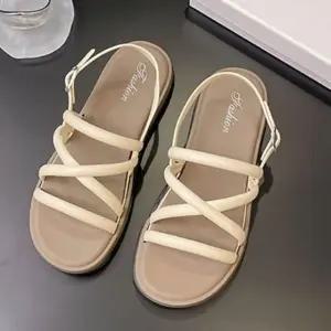 여름 사무실 여성 플랫 샌들 가벼운 신발 통기성 (WFJQ30K)