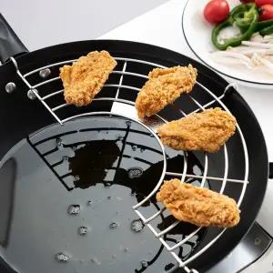 궁중팬 거치형 튀김받침랙 돈 식당 반달형 그릴망