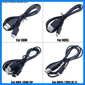DS Lite DSL NDSL GBM NDSi 3DS 용 새로운 3DS XL LL NDS GBA SP 게임 콘솔 USB 데이터 충전기 라인 충전