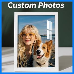 1pc 사용자 정의 사진 프레임 벽걸이 형 액자 가능 여러 크기 옵션 맞춤형 기념 선물 가정 장식