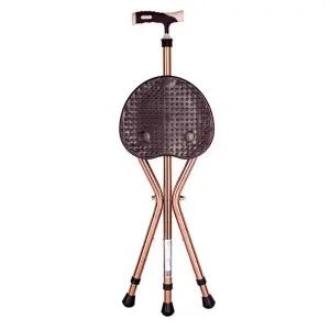 의자지팡이 의자달린 지팡이 노인용 의자 효도 목발 휴식